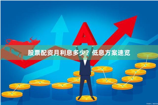 股票配资月利息多少？低息方案速览